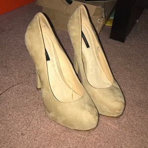 Tan Forever 21 Heels